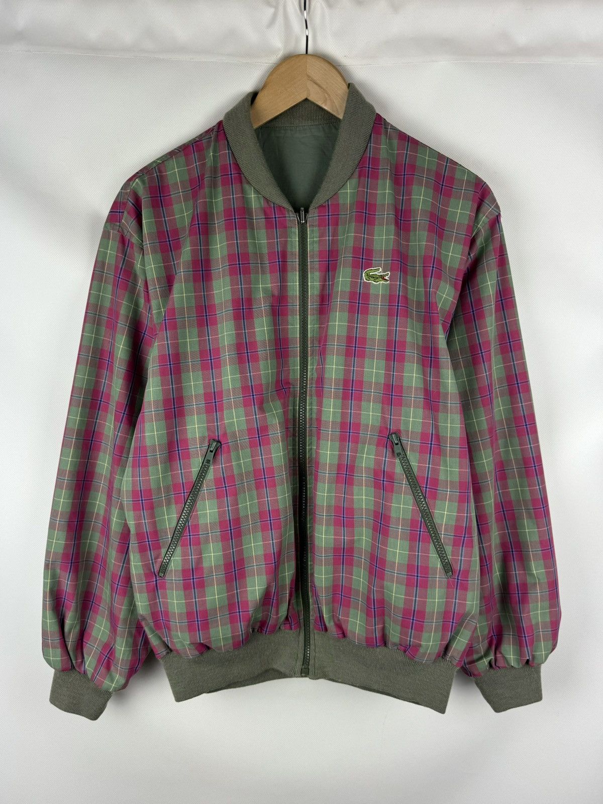 Lacoste Chemise Lacoste Vintage Reversible Bomber Jacket Size US M / EU 48-50 / 2 - 1 Thumbnail