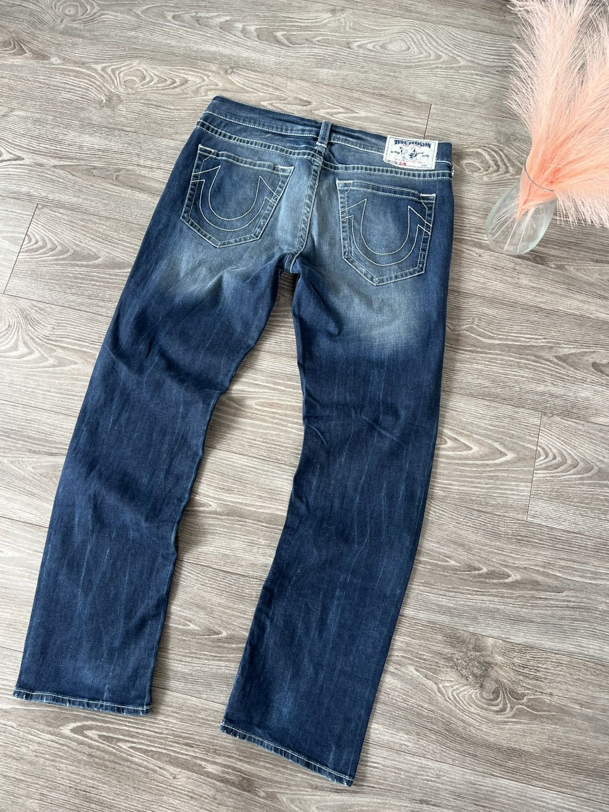 Rap Tees × True Religion × Vintage True Religion Made in Mexico Loose /Slim Bobby Denim Jeans Size US 35 - 5 Thumbnail