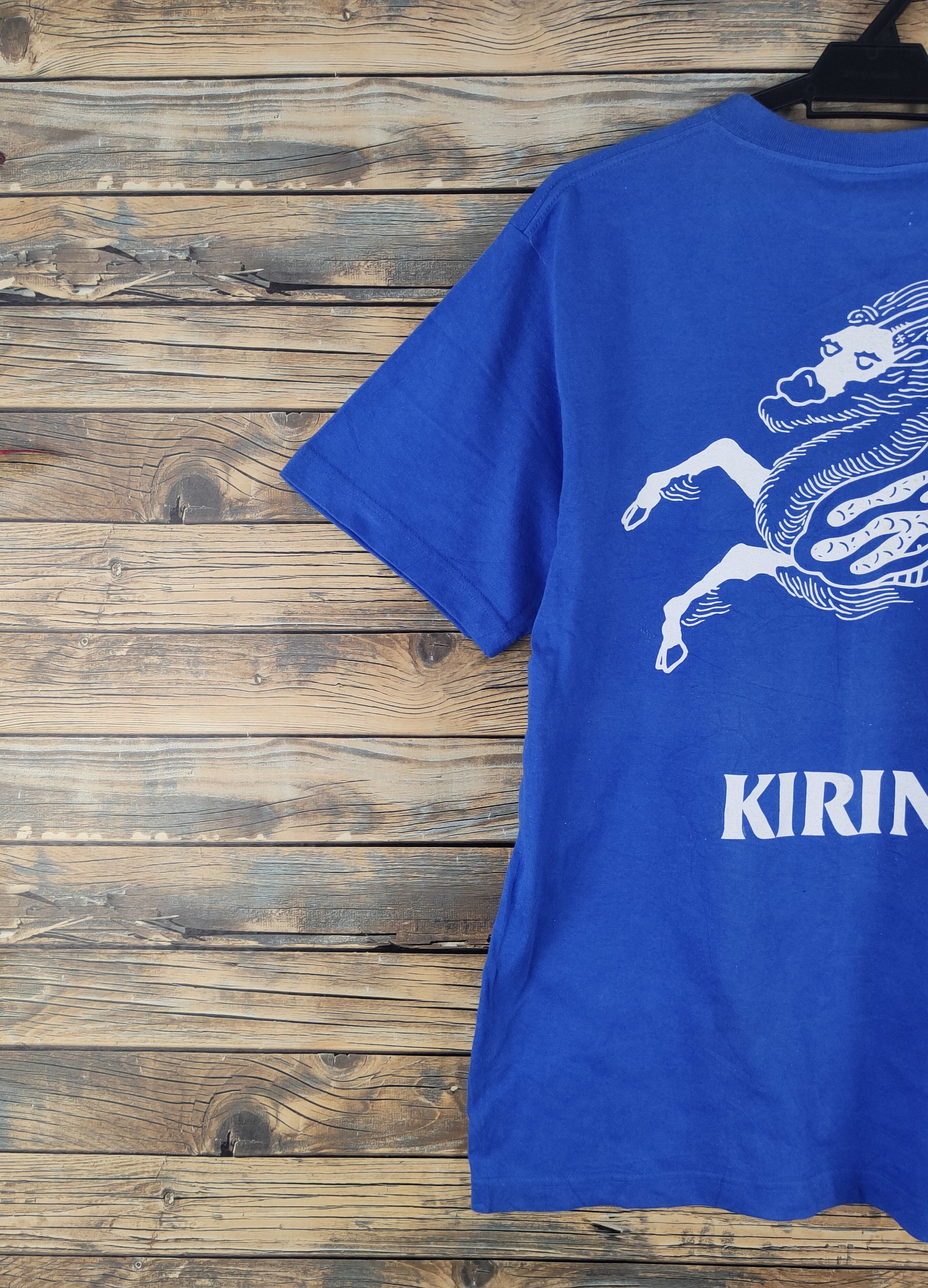 Japanese Brand DL Kirin No 1 Malimum Blue Kirin Short Sleeve T-shirt #2751 Size US L / EU 52-54 / 3 - 9 Thumbnail