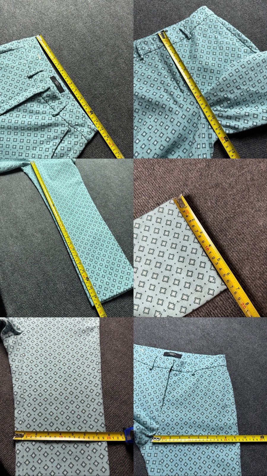 Weekend Max Mara Max Mara Weekend Cigarette Pants Pattern Blue 38 Size 27" / US 4 / IT 40 - 24 Thumbnail