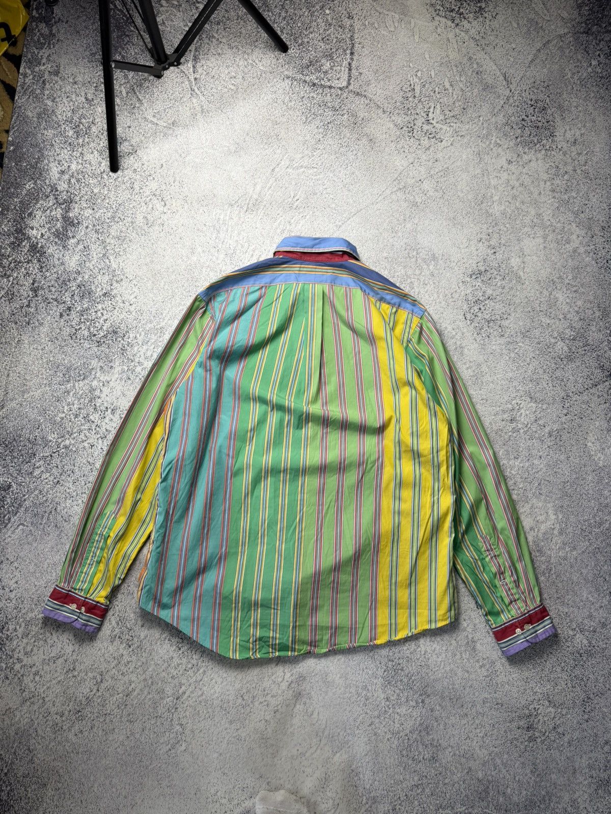 Polo Ralph Lauren Vintage RALPH LAUREN Multicolour Striped long Sleeved Shirt Size US XL / EU 56 / 4 - 18 Thumbnail