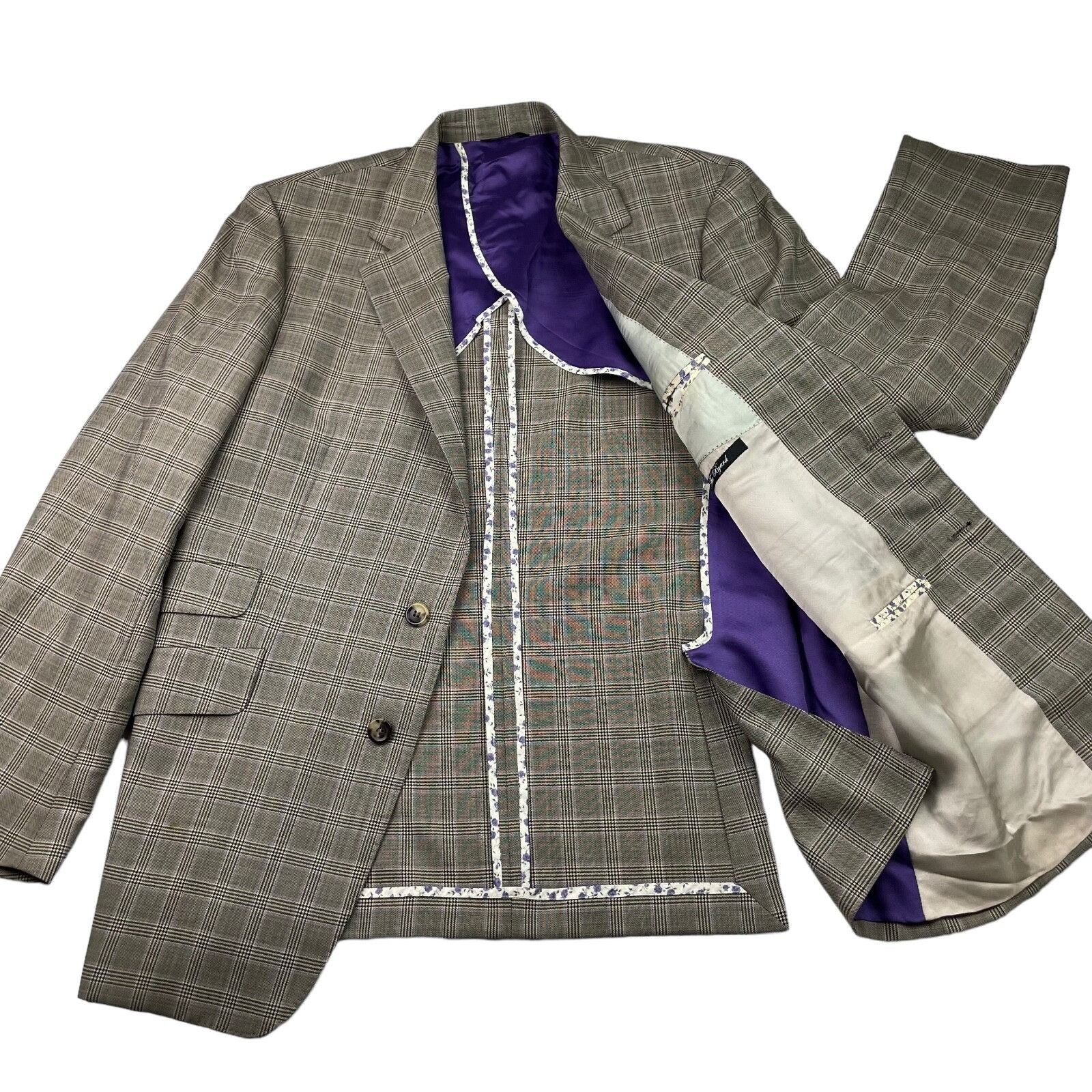 Paul Smith Paul Smith Men’s The Byard 100% Wool Unlined Blazer Beige Pl Size 44L - 3 Thumbnail