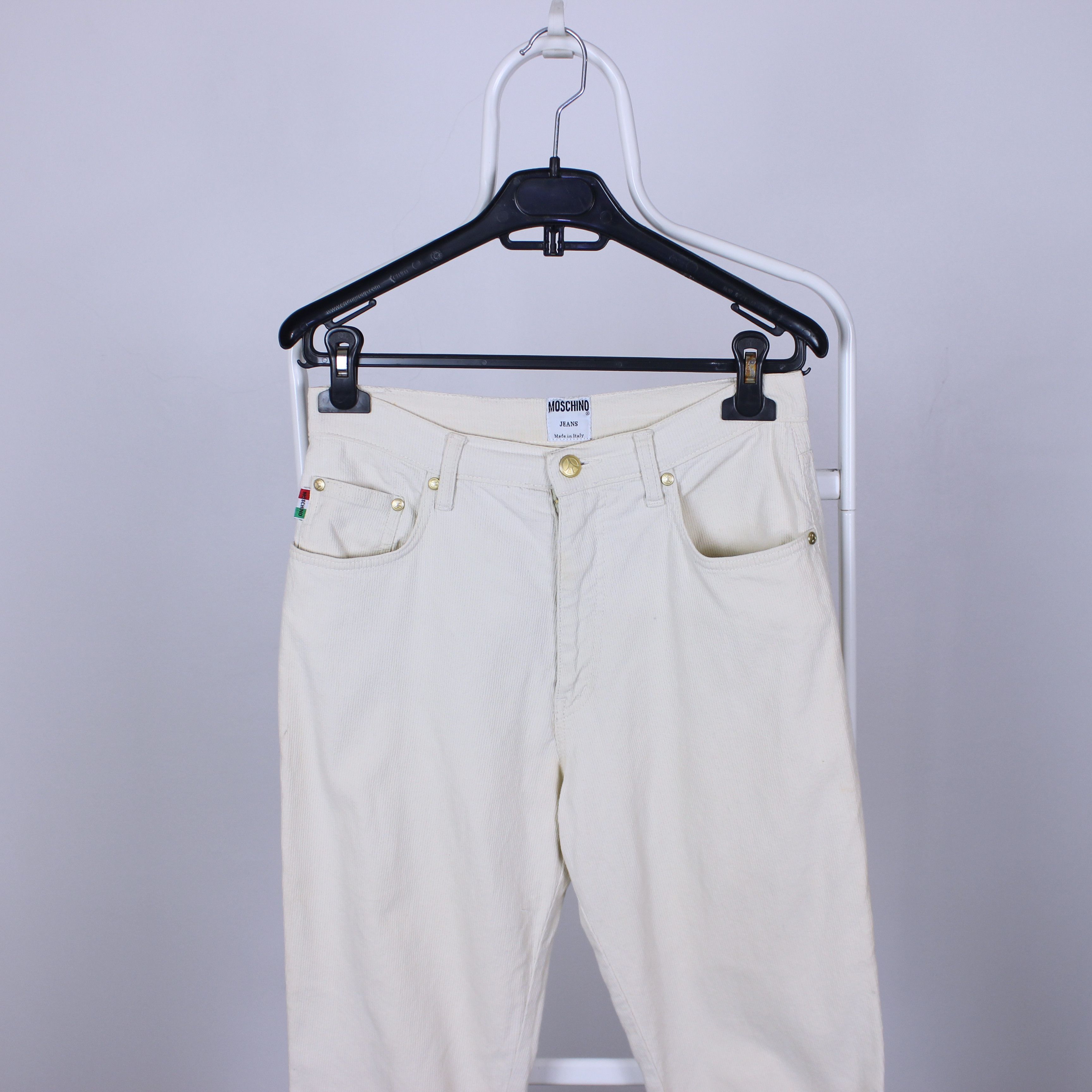 Moschino Moschino velvet pants women 30 beige Size 30" / US 8 / IT 44 - 13 Thumbnail