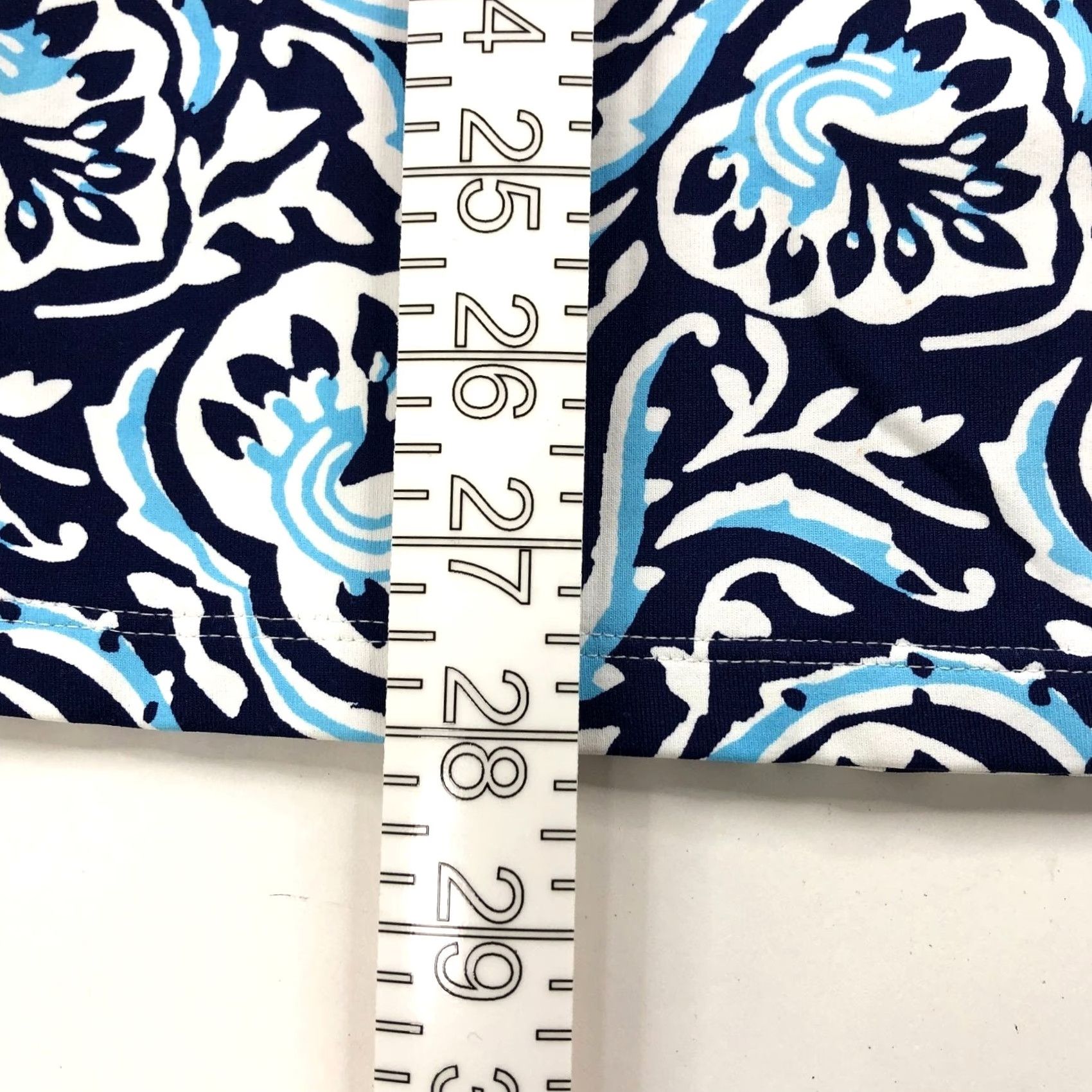 J.McLaughlin J.McLaughlin Shirt Blouse Beach Bohemian V-Neck Long Sleeve Pullover Top All Over Print Blue Womens S Size S / US 4 / IT 40 - 4 Thumbnail