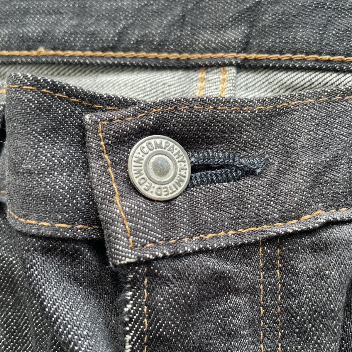 Japanese Brand W32💥 Vintage Edwin Black Distressed Jeans Denim Pants Size US 32 / EU 48 - 7 Thumbnail