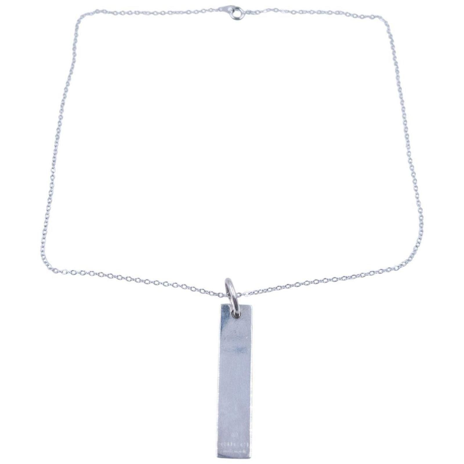 Gucci Vintage 2000s Gucci Silver Pendent Necklace Size ONE SIZE - 5 Thumbnail
