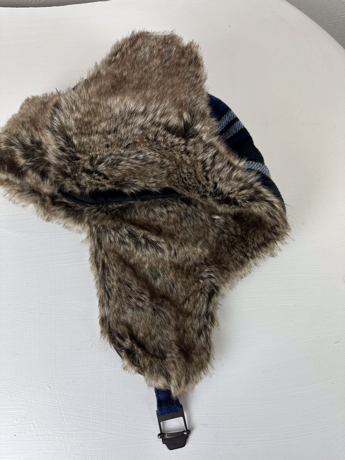 Hysteric Glamour × Vintage Crazy Y2K Mohair Fuzzy Hat Ushanka Punk Huge Size ONE SIZE - 8 Thumbnail