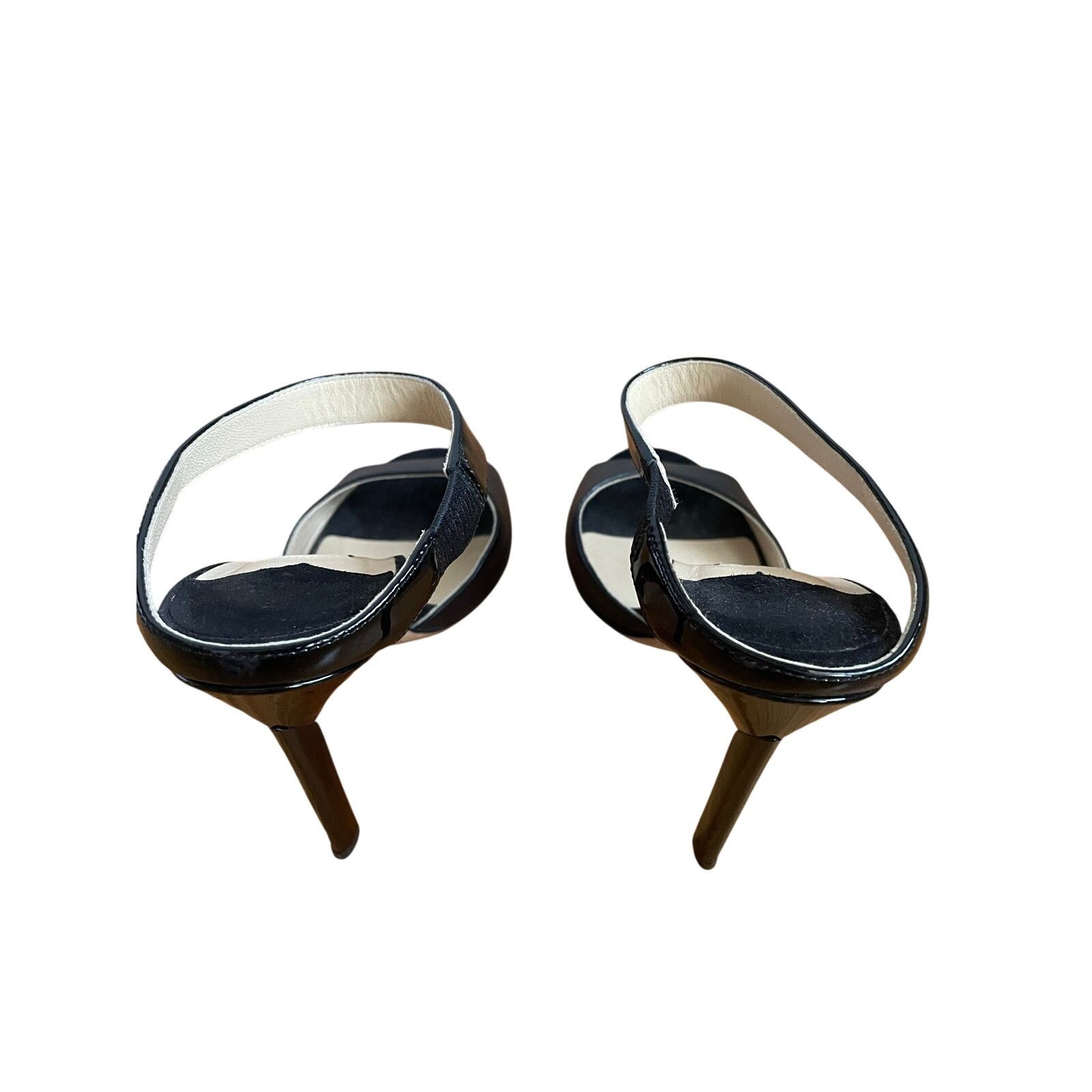 Jimmy Choo Jimmy Choo Black Leather Heeled Sandals size 36 1/2 / US 6.5 Size US 6.5 / IT 36.5 - 7 Thumbnail