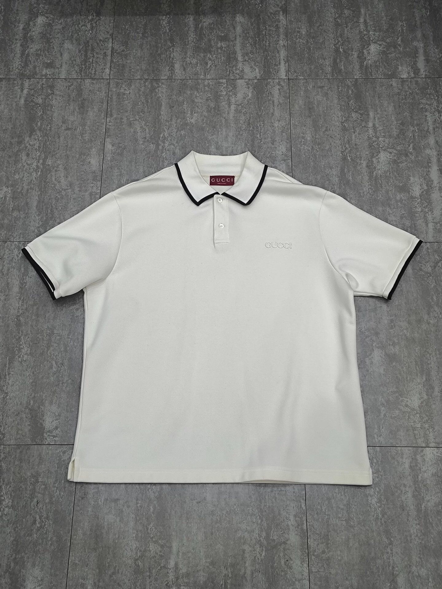 Gucci Gucci White Polo m Men Size US M / EU 48-50 / 2 - 1 Thumbnail