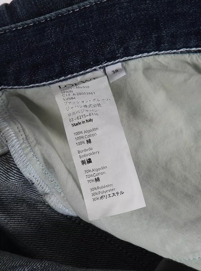 Loewe LOEWE Phone embroidered water-washable jeans Size 25" / US 0 / IT 36 - 4 Thumbnail
