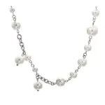 Jewelry × Vintage Fashion Pearl Stitching Couple Necklace Size ONE SIZE - 2 Thumbnail