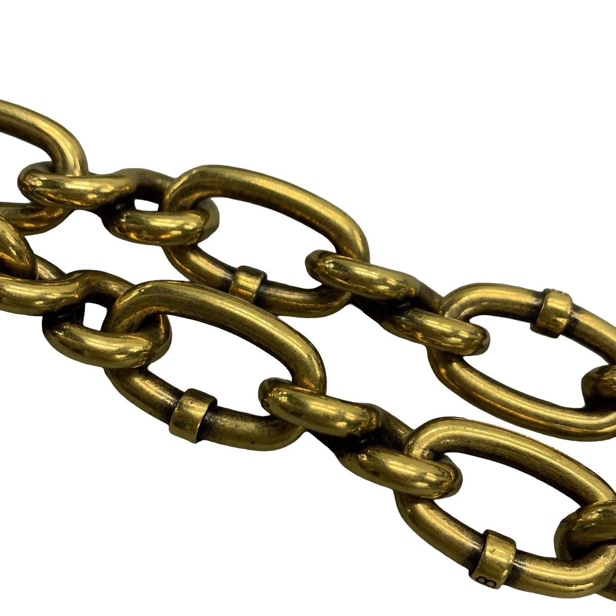 Balenciaga Balenciaga Lock Chain Necklace in aged gold-tone metal Size ONE SIZE - 5 Thumbnail