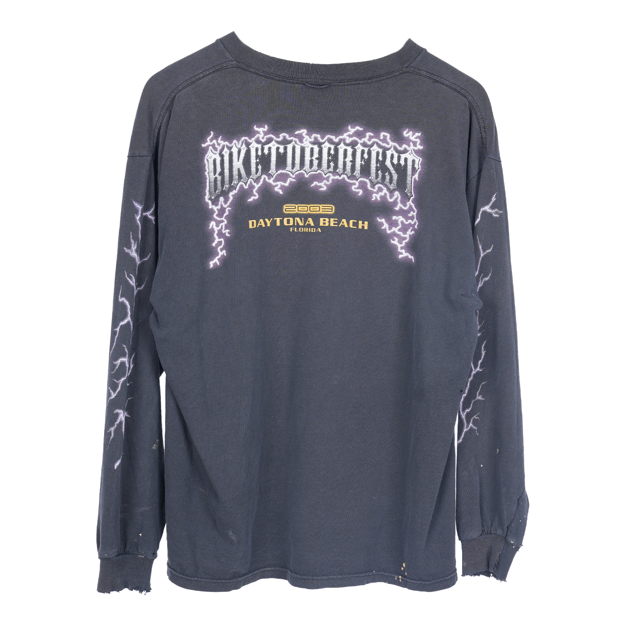 Vintage BIKETOBERFEST LIGHTNING LS TEE Size US L / EU 52-54 / 3 - 2 Thumbnail