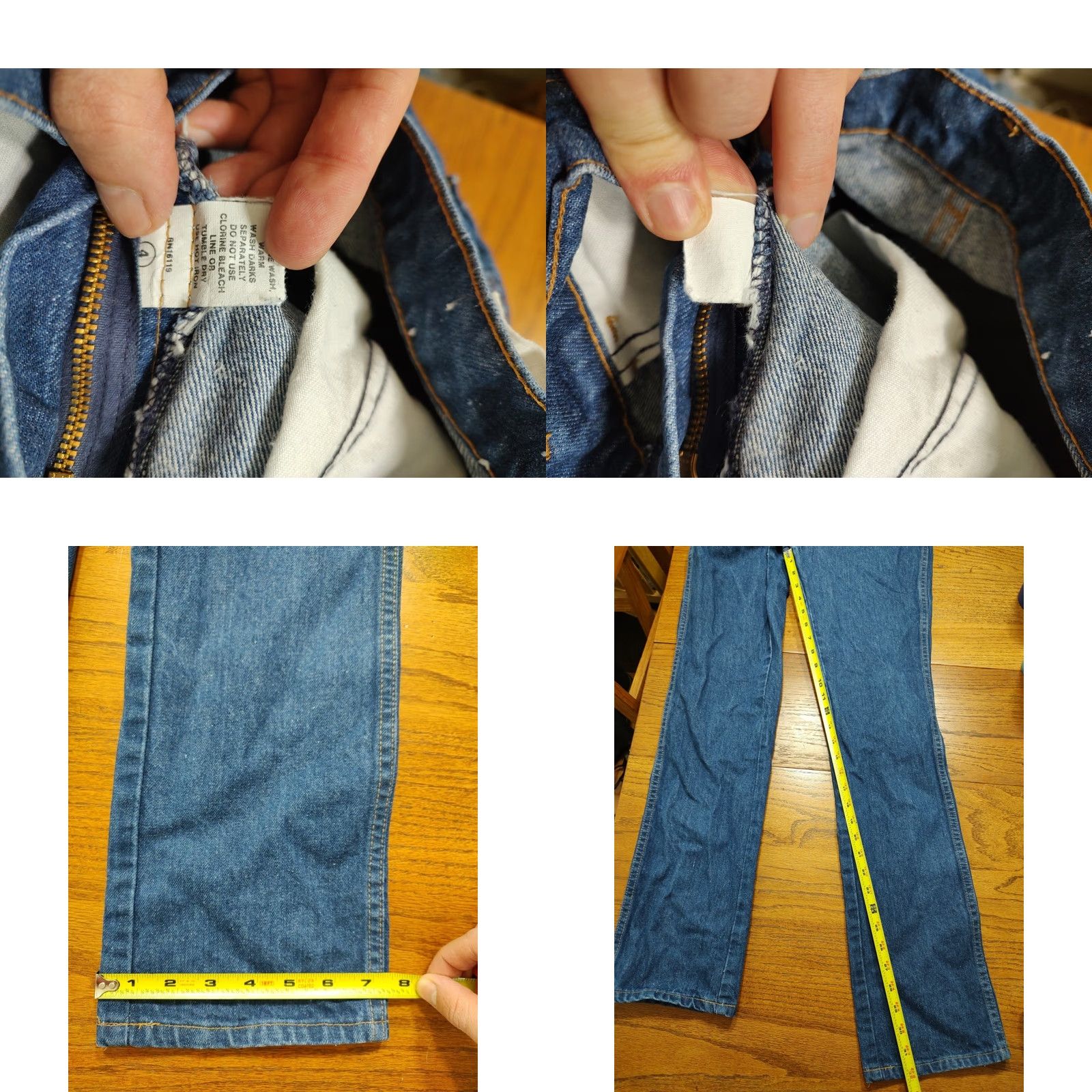 Vintage VINTAGE Body Lingo Militaires Jeans Womens 23 X 32 Inseam Denim 80s Straight Leg Blue 100% Cotton Jeans Womens Men? (invalid) Size 40" / US 18 - 8 Thumbnail