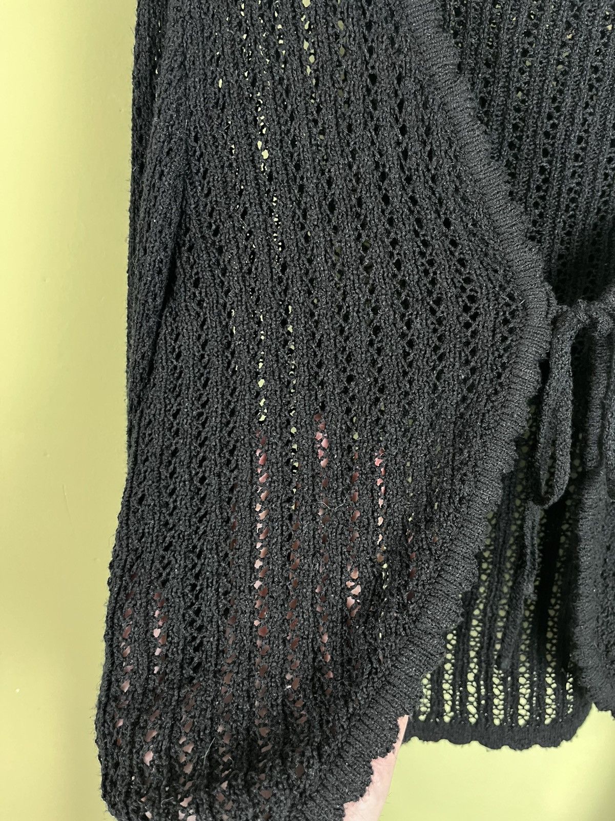 Japanese Brand Vintage Y2K mesh hooded knit gothic cardigan avantgarde Size S / US 4 / IT 40 - 5 Thumbnail