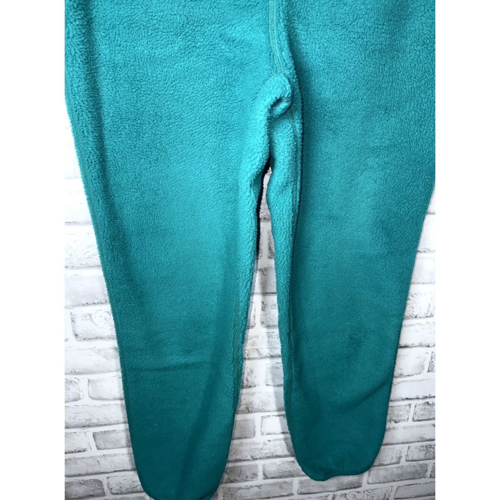 Patagonia VTG Patagonia USA Made Fleece Pants Womens 10 Green Logo 1990s Hipster City Straight Inseam 29” Size 32" / US 10 / IT 46 - 4 Thumbnail