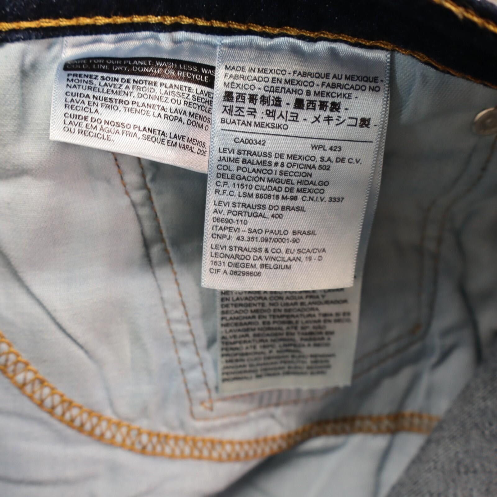 Levi's Levi's Men 514 Straight Stretch Blue Denim Jeans Tag 38x30 Size US 38 / EU 54 - 10 Thumbnail