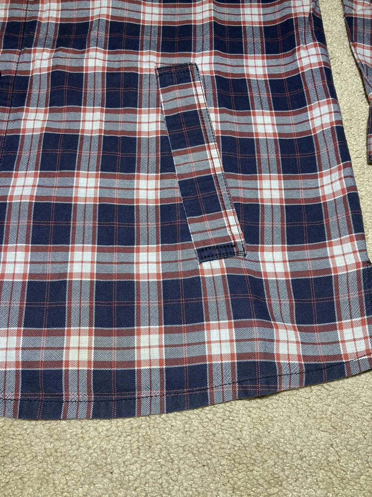 20471120 90s Milkboy Leather Pocket Plaid Flannel Work Shirt Vintage Size US M / EU 48-50 / 2 - 3 Thumbnail