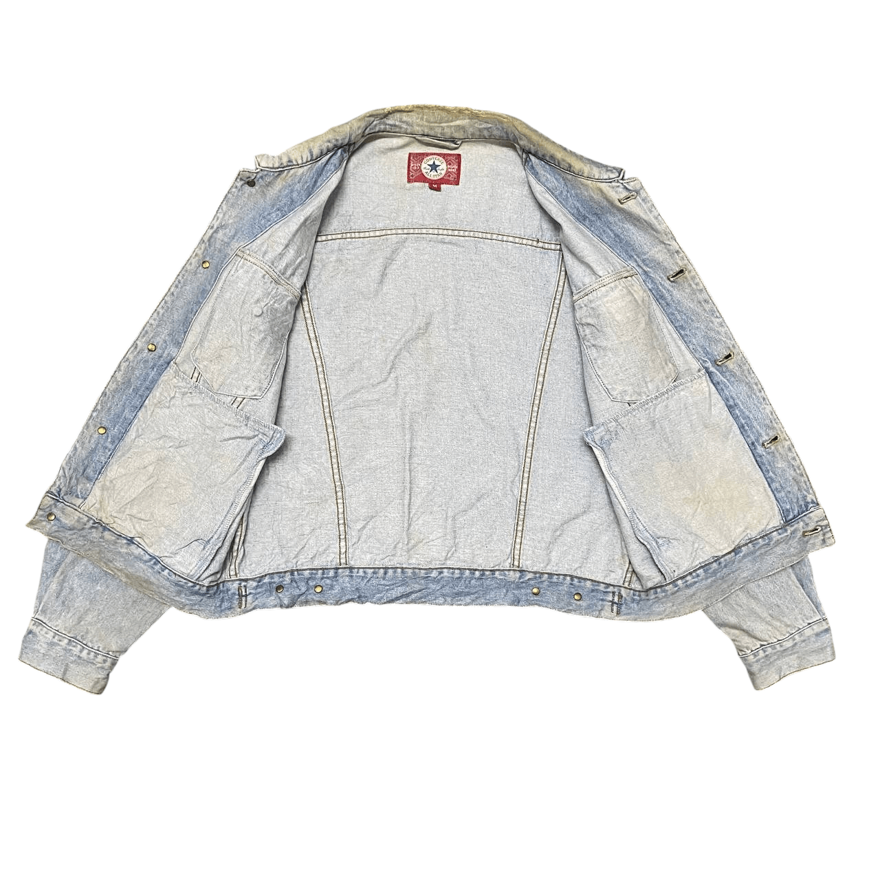 Converse Vintage 90's Converse Trucker Denim Jacket Size US M / EU 48-50 / 2 - 9 Thumbnail