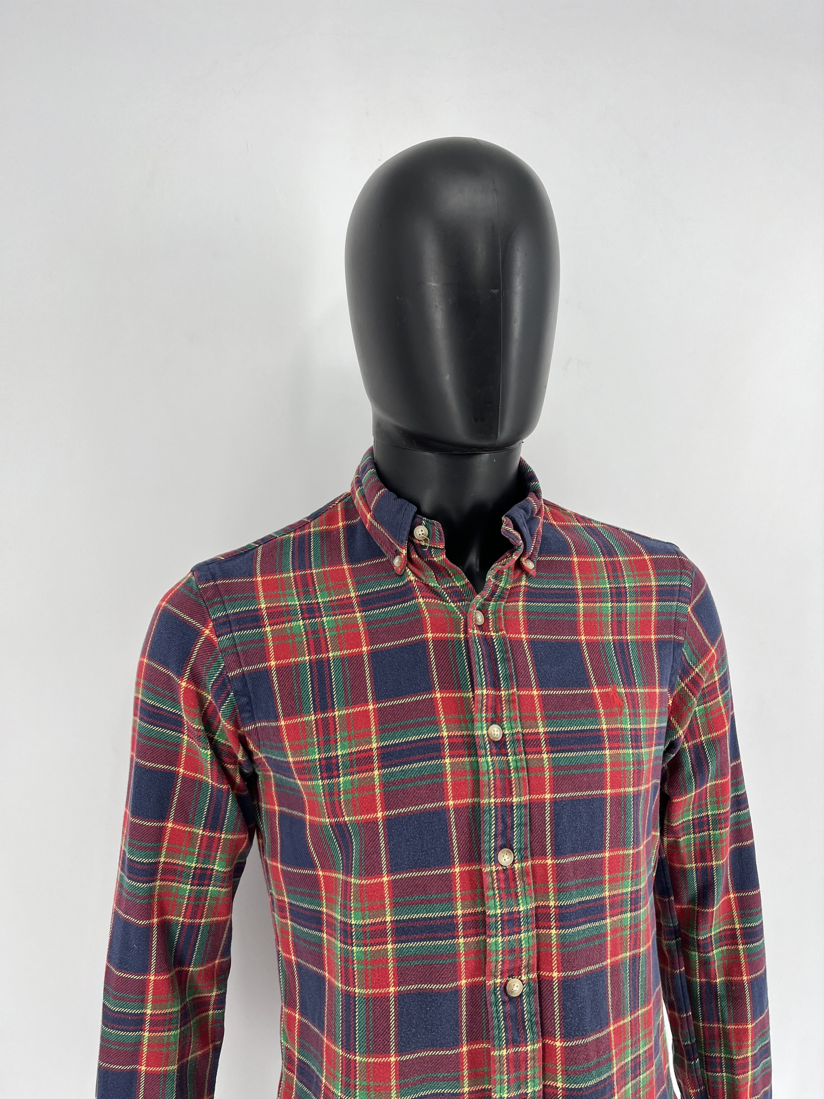 Polo Ralph Lauren × Ralph Lauren Vintage Flannel Polo Raplh Lauren Plaid Shirt Travis style Size US S / EU 44-46 / 1 - 3 Thumbnail