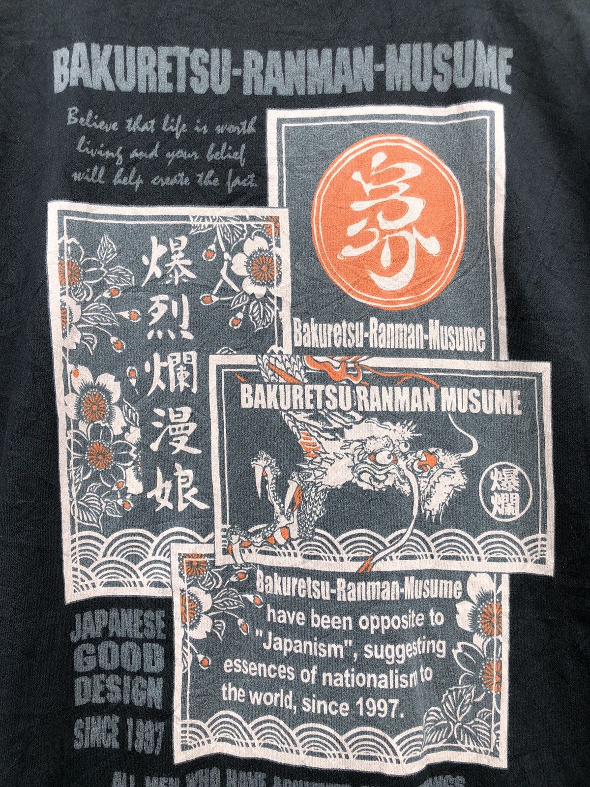 Japanese Brand × Vintage Vintage 90s Ted Company Bakuretsu Ranman Musume Dragon Tee Size US L / EU 52-54 / 3 - 6 Thumbnail