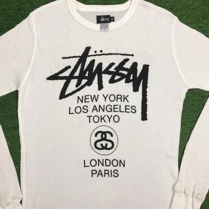 Sex Skateboards × Stussy SY0092 VTG 90s STUSSY TOUR LONG SLEEVE TEE Size US S / EU 44-46 / 1 - 3 Thumbnail