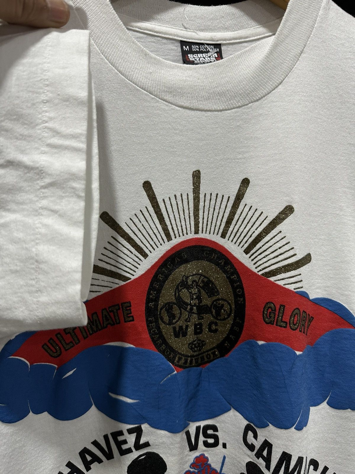Vintage × WCW/nWo × WWF Vintage 90s Wbc Ultimate Glory Chavez Vs Camacho Tee Size US M / EU 48-50 / 2 - 7 Thumbnail