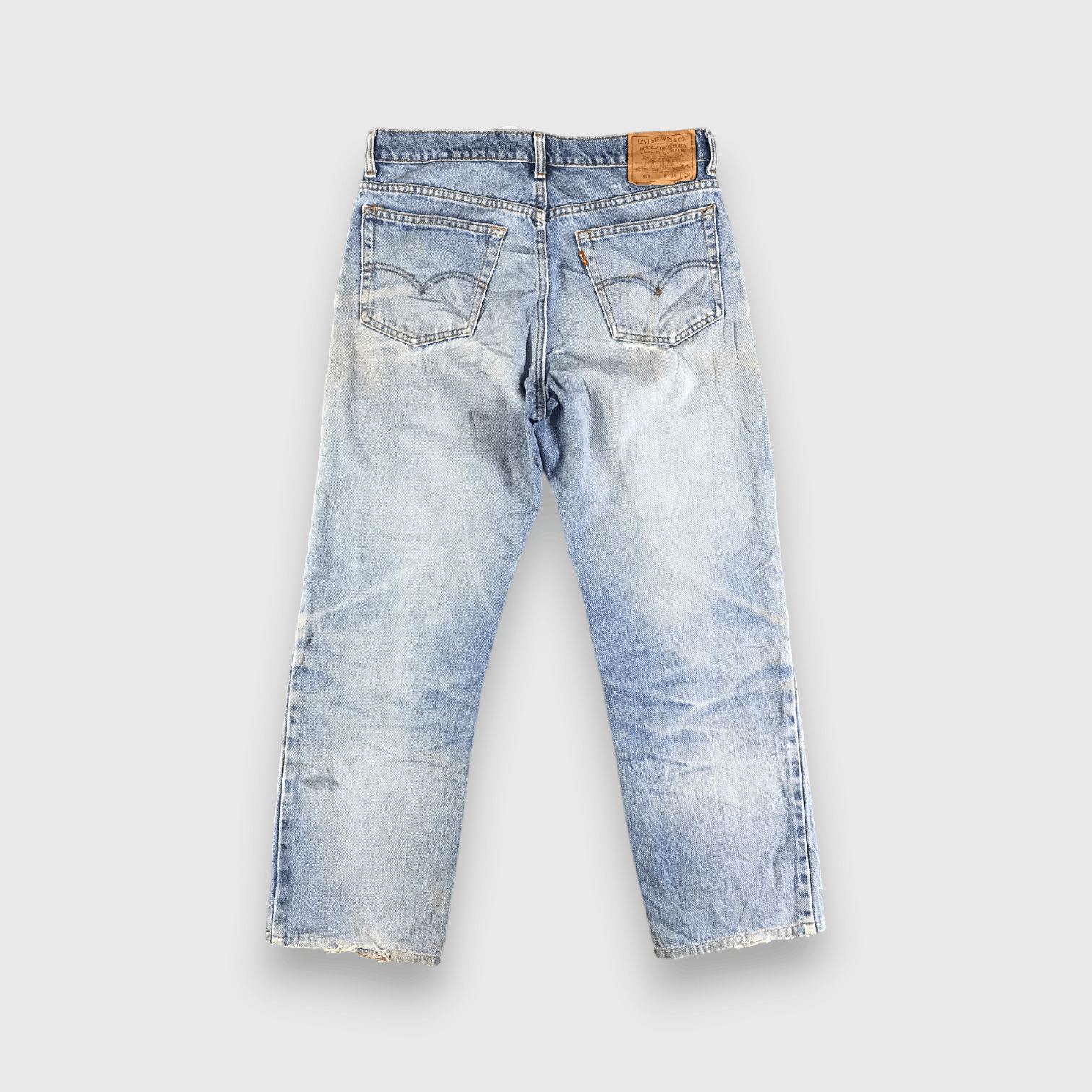 Levi's 90s Vintage Blue Wash Levis 515 Jeans-J3634 Size US 33 - 2 Thumbnail