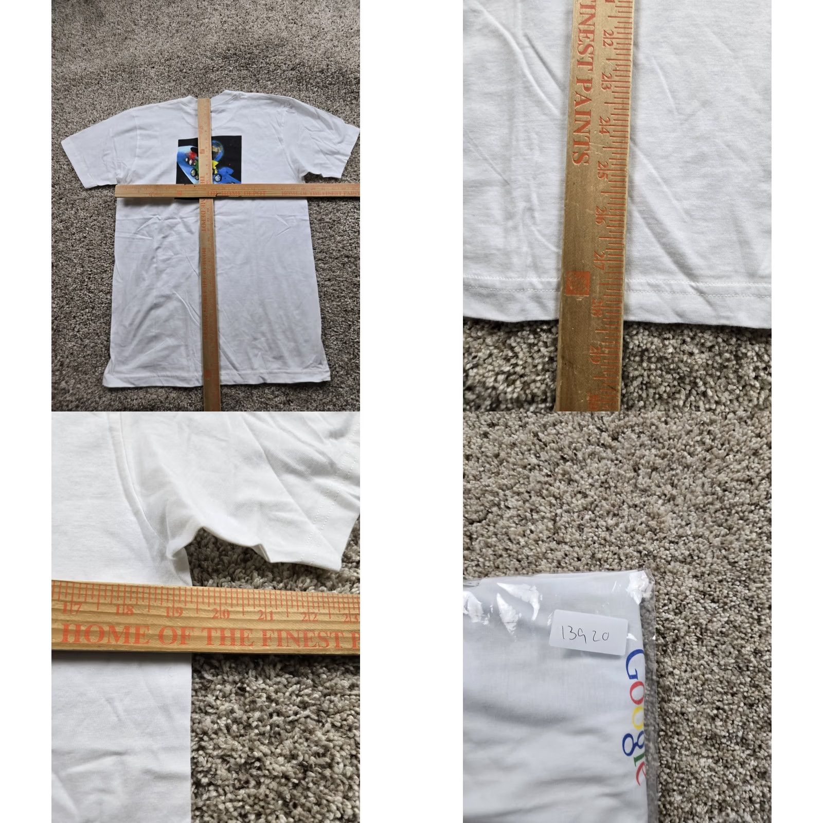 American Apparel Google T Shirt Medium Adults White Short Sleeve Finance 2007 Graphic Crew Neck Size US M / EU 48-50 / 2 - 8 Thumbnail