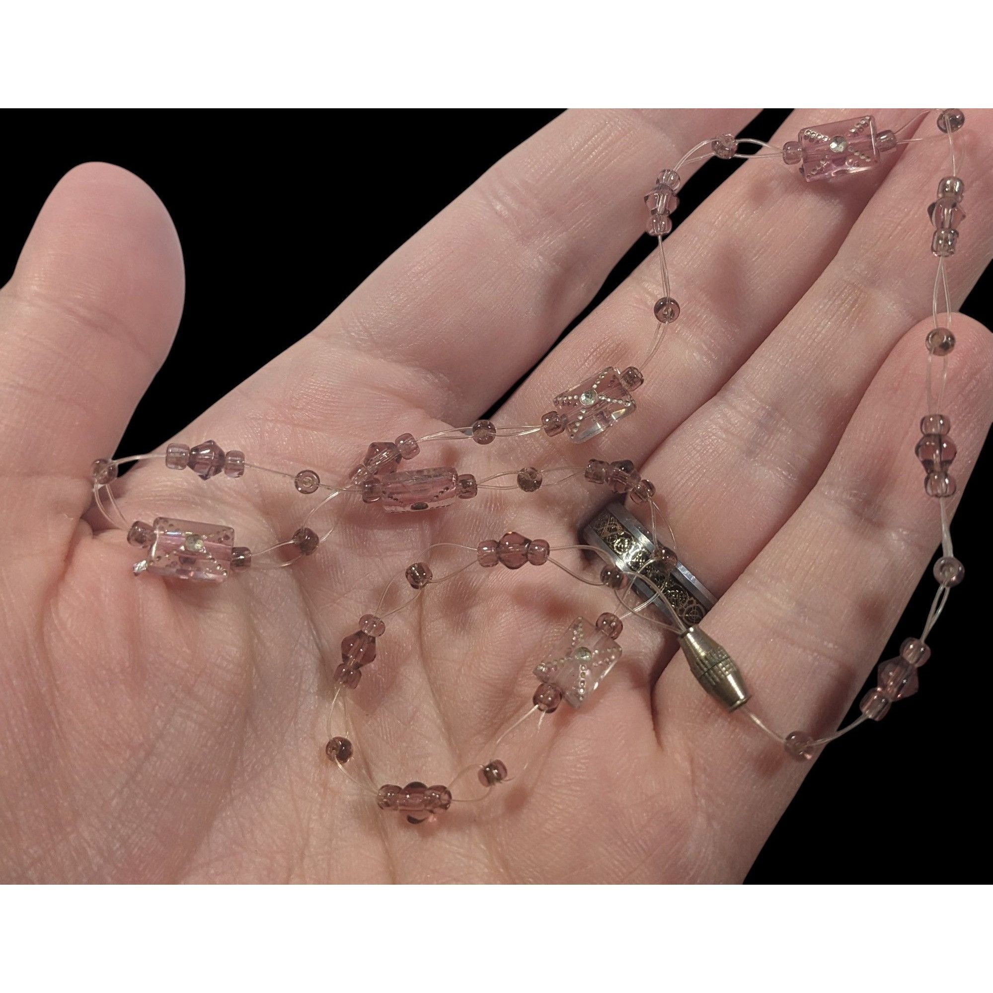 Other Handmade Coquette Minimalist Pastel Pink Beaded Choker Neckl Size ONE SIZE - 4 Thumbnail