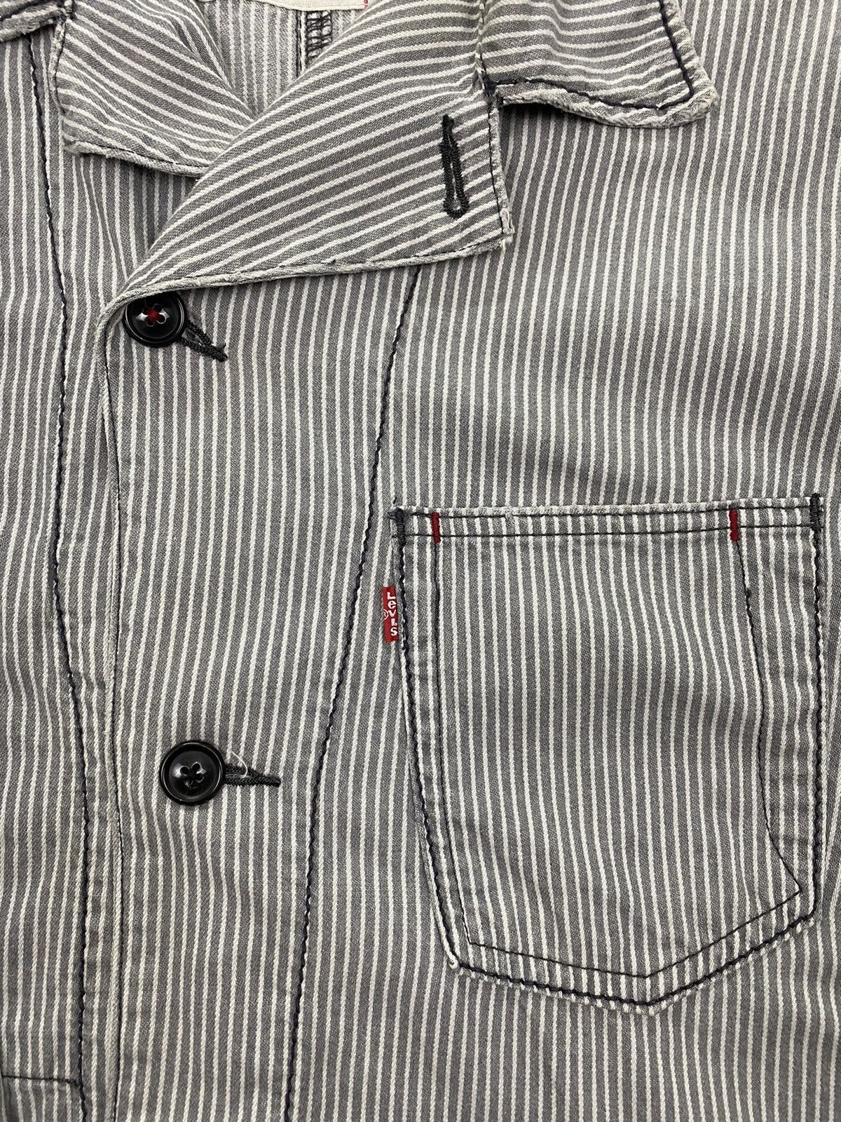 Levi's Levis Redloop Dirty Distressed Hickory Chore Jacket Size US M / EU 48-50 / 2 - 8 Thumbnail