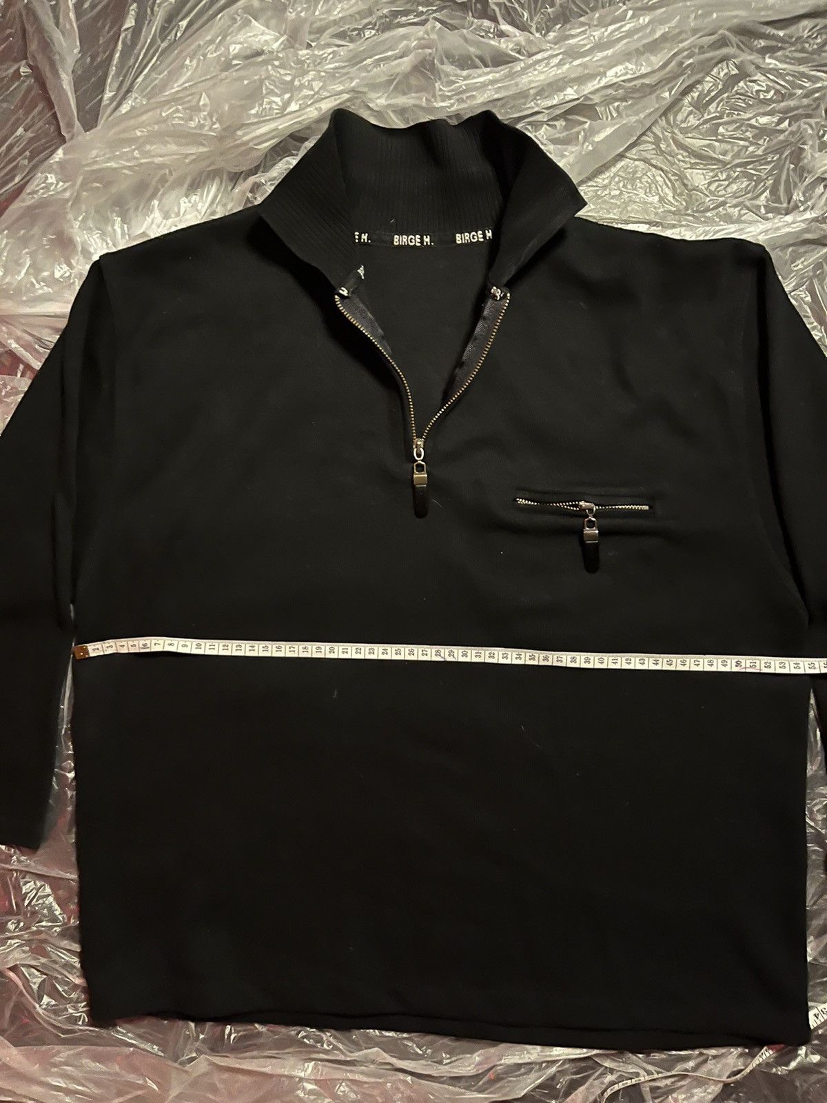 Japanese Brand × Vintage Birge H. Black Zip-Up Sweater Size M / US 6-8 / IT 42-44 - 2 Thumbnail