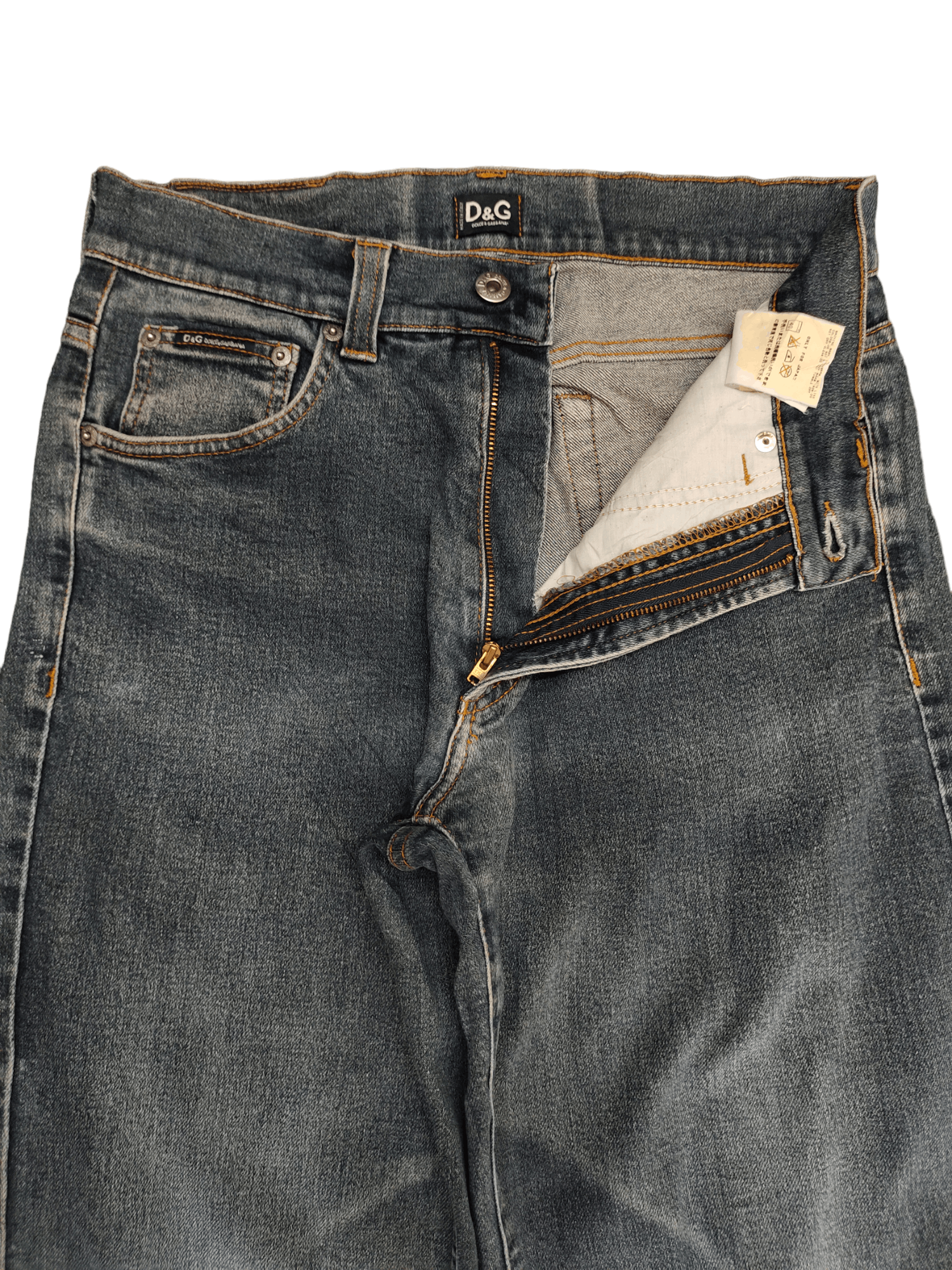 Dolce & Gabbana Vintage Dolce & Gabbana Sand Wash High Rise Denim Jeans Size 30" / US 8 / IT 44 - 9 Thumbnail