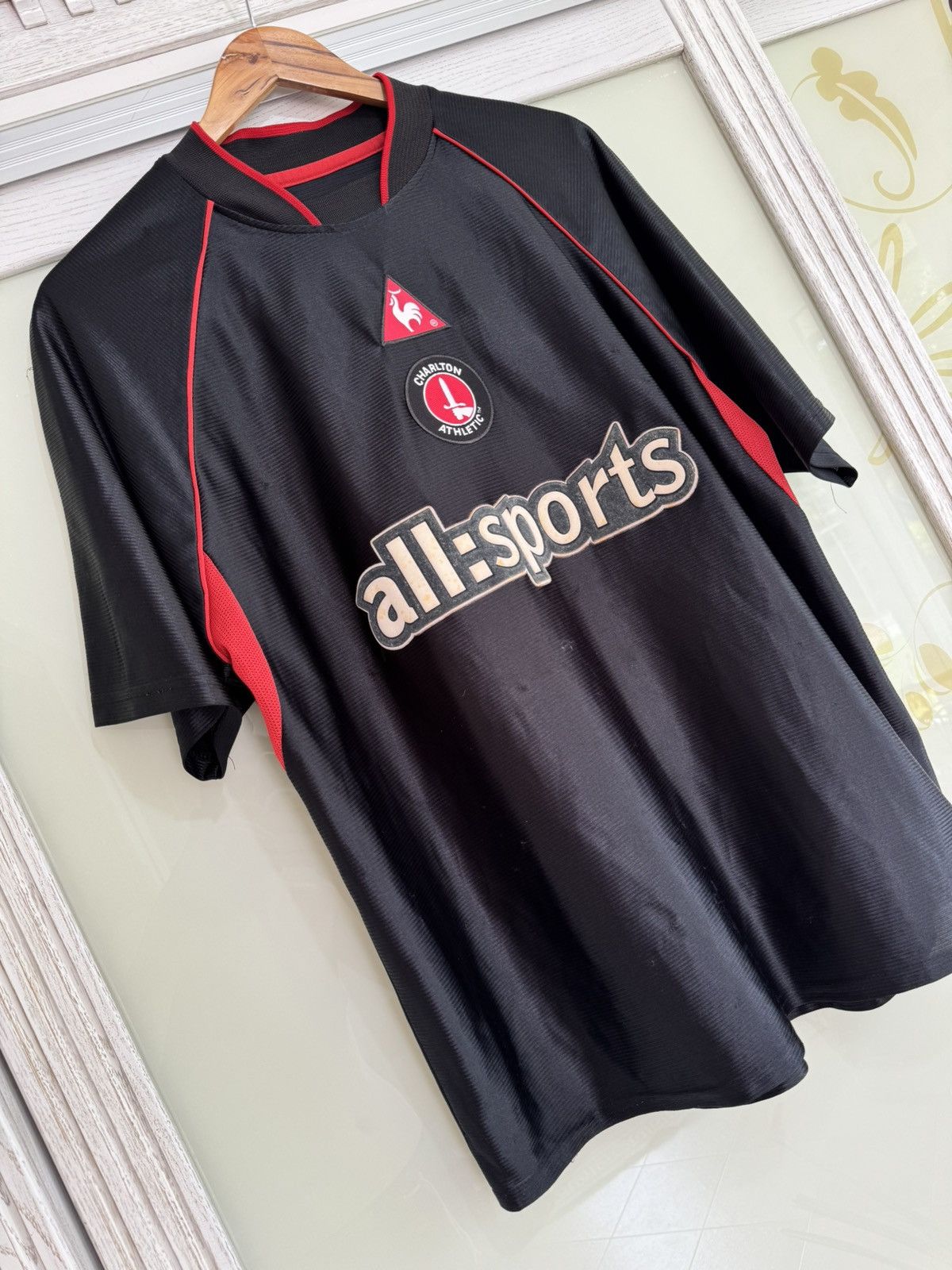 Le Coq Sportif Vintage Charlton Athletic 2002-2003 Away Soccer Jersey Kit Size US L / EU 52-54 / 3 - 4 Thumbnail