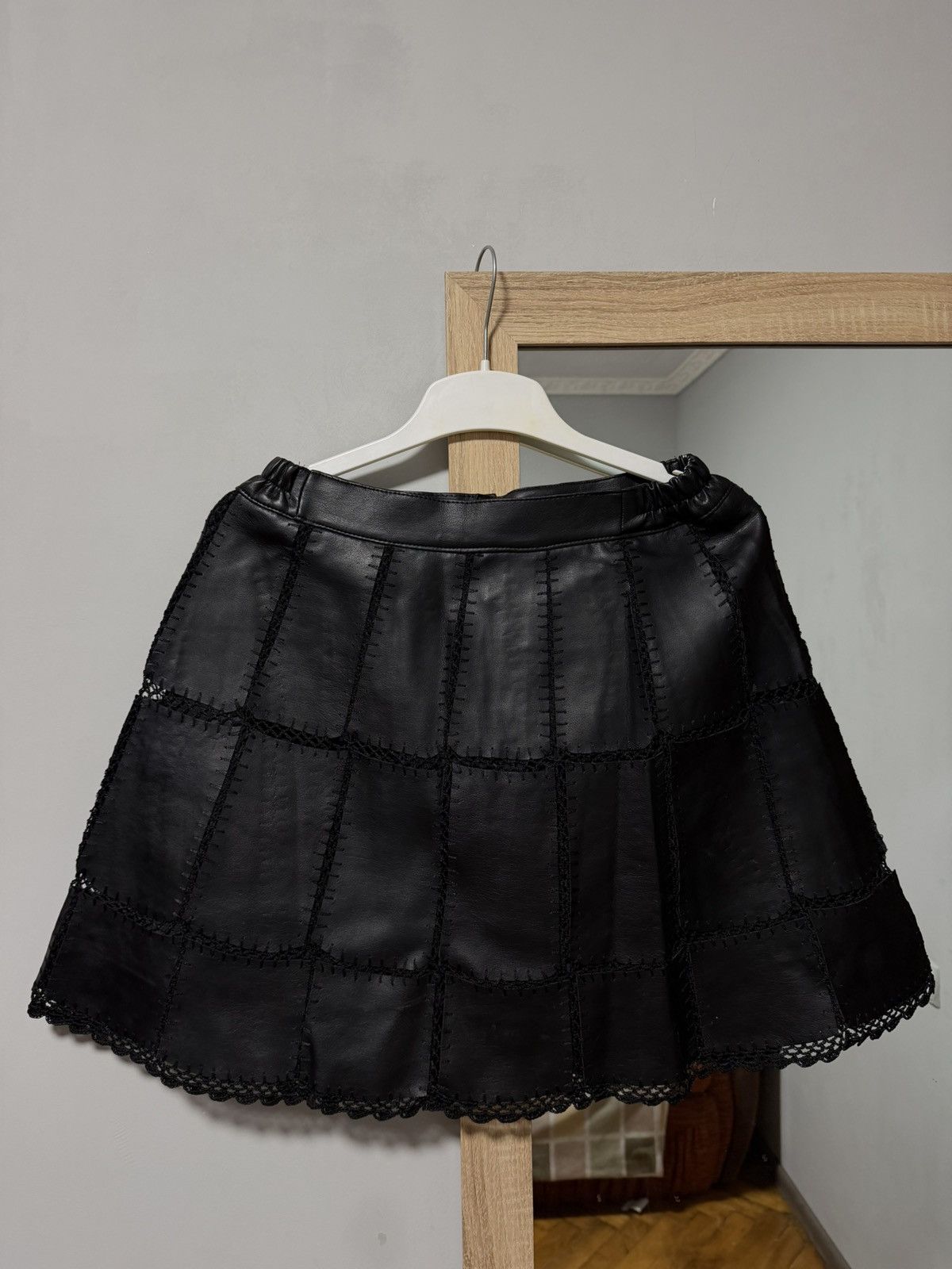 Japanese Brand Very rare skirt leather japan style rick owens y2k Size 26" / US 2 / IT 38 - 6 Thumbnail