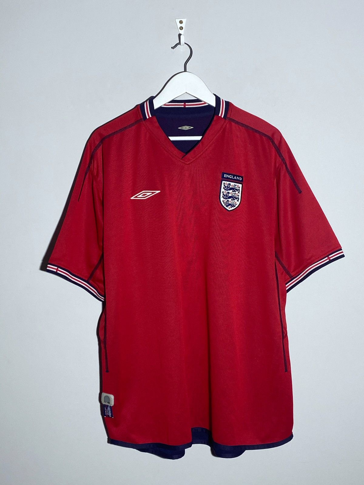 Umbro Vintage England National Team y2k streetwear style jersey Size US XL / EU 56 / 4 - 1 Thumbnail