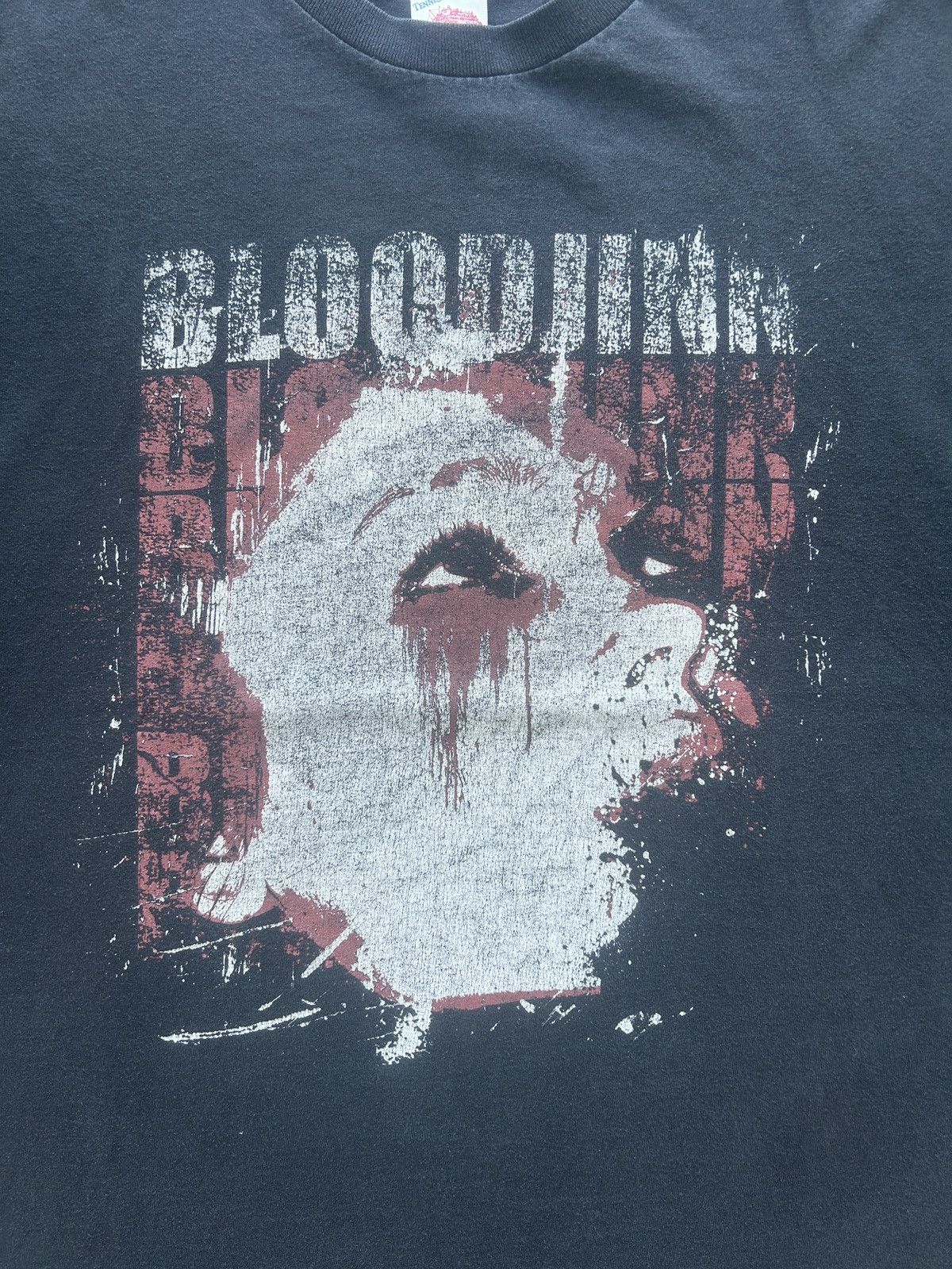 Unsound Rags × Vintage Vintage Y2K Bloodjinn Graphic Tee Metal Size US XL / EU 56 / 4 - 3 Thumbnail