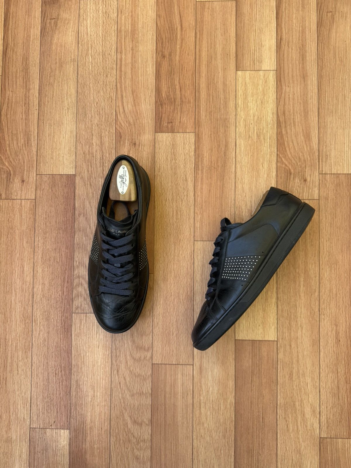 Saint Laurent Paris Saint Laurent SL/01 Studded Sneakers Size US 7.5 / EU 40-41 - 3 Thumbnail