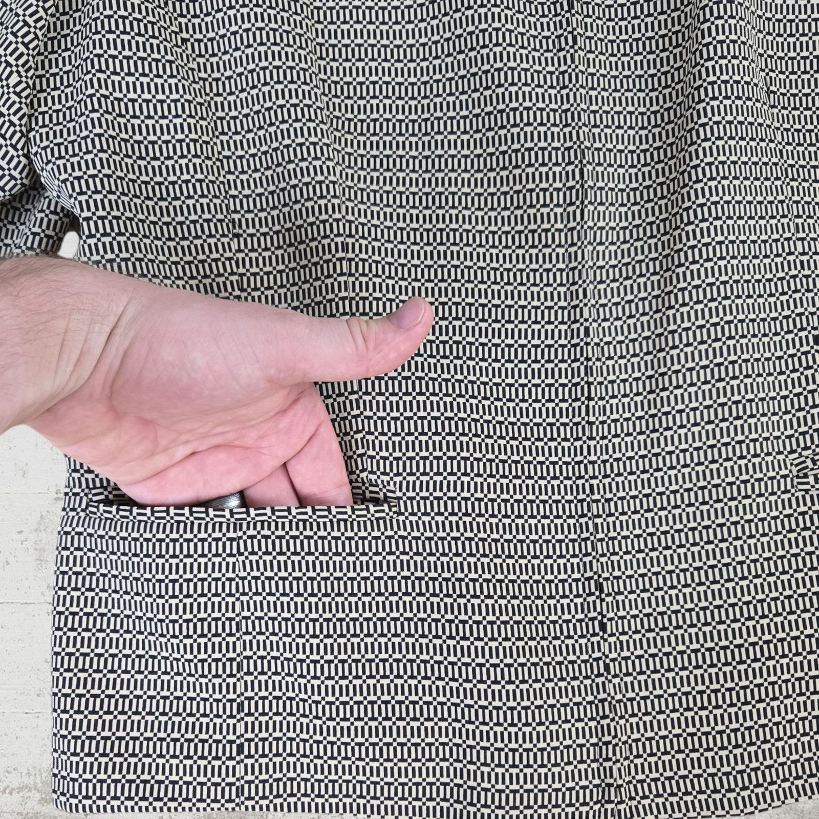 Vintage Vintage Chain Link Pattern Full Zip Blazer Size 12 Size XL / US 12-14 / IT 48-50 - 4 Thumbnail