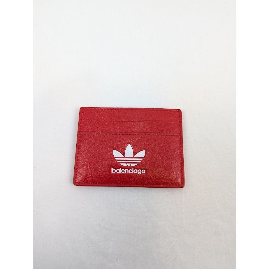 Adidas × Balenciaga o1rshd1 Q:3 /DUP/ Size:OS / Arena Lamb Card Holder Red/White Size ONE SIZE - 1 Thumbnail