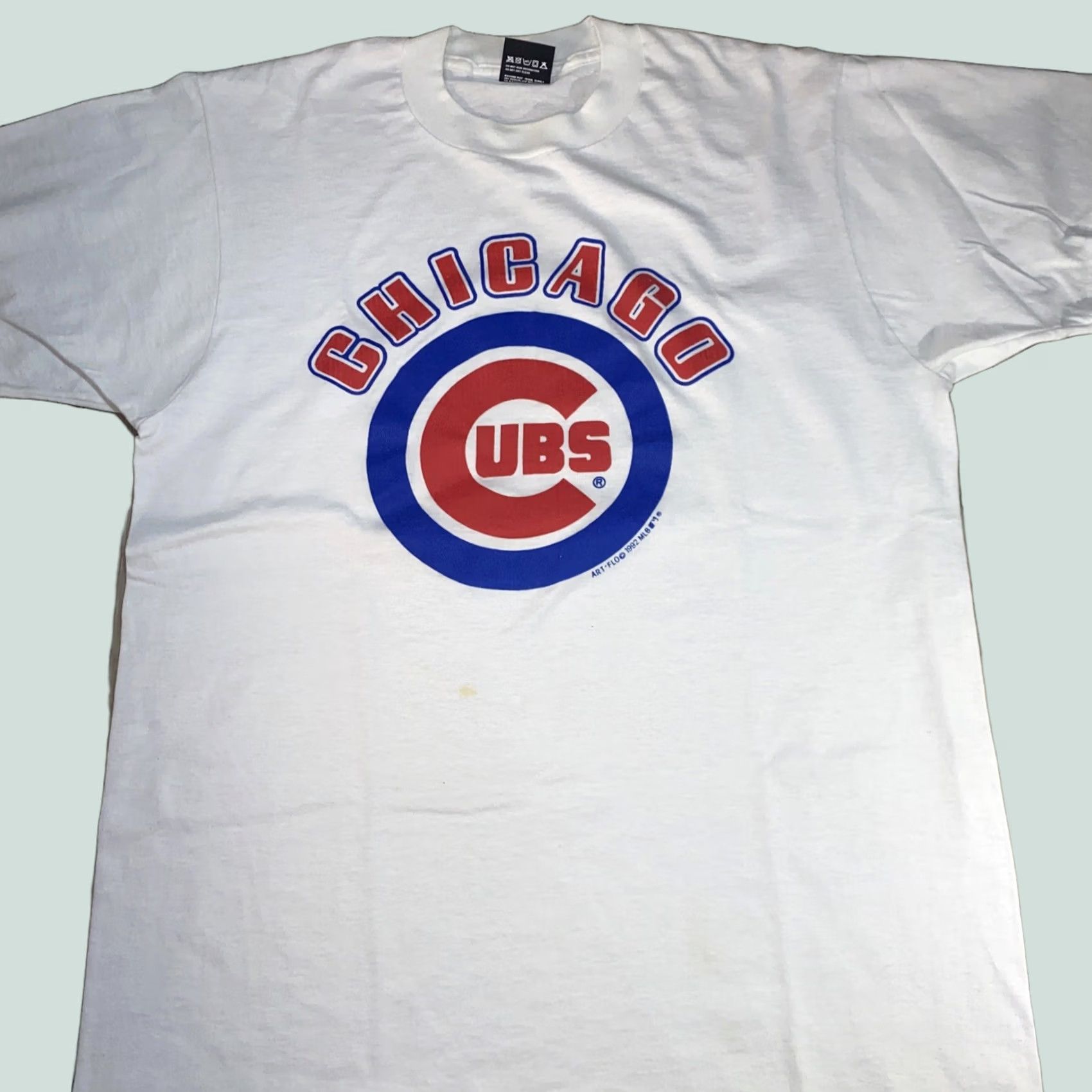 Vintage VINTAGE Cubs tee Screen Stars Best Made in USA L Men White USA 1992 Rare Shirt Size US L / EU 52-54 / 3 - 1 Thumbnail