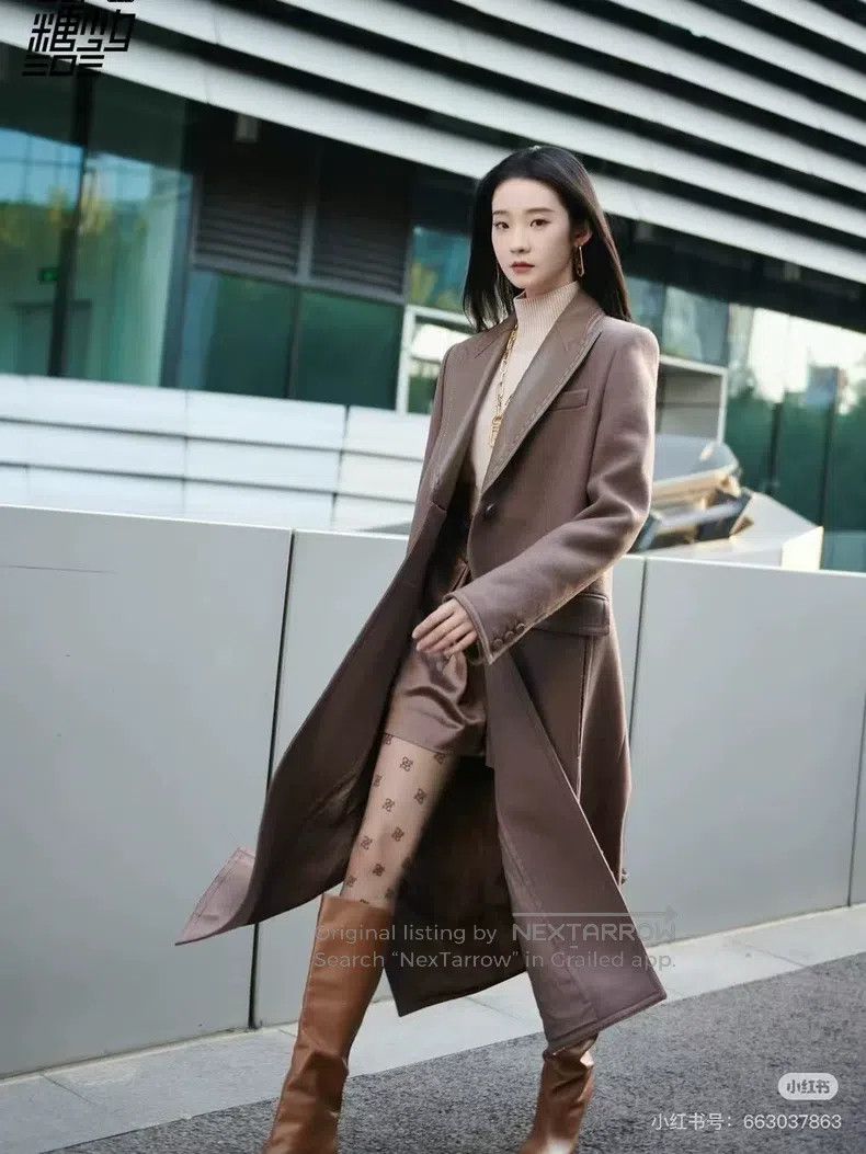 Fendi Fendi Long Wool Cashmere Leather-Collar Coat Size XS / US 0-2 / IT 36-38 - 8 Thumbnail
