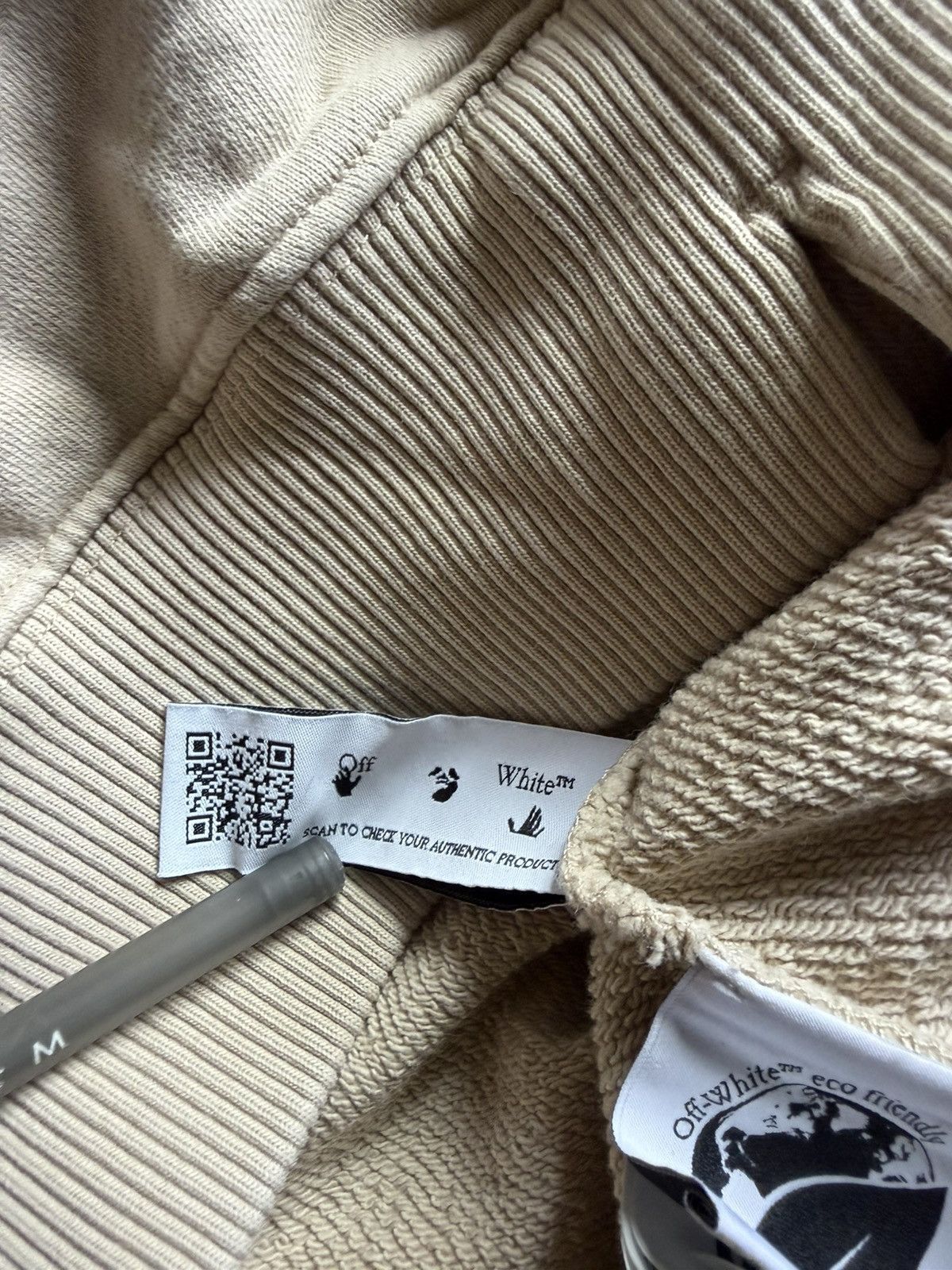 Off-White Off-White Beige Graphic Hoodie & Sweatpants Set Size US 34 / EU 50 - 15 Thumbnail