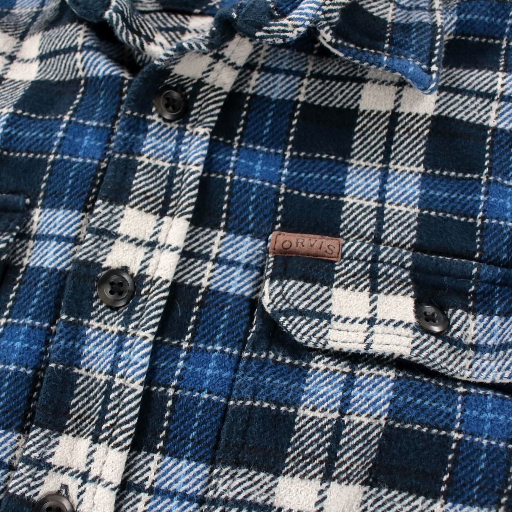 Orvis ORVIS plaid flannel camp shirt jacket SMALL heavyweight work chore vtg y2k men's Size US S / EU 44-46 / 1 - 3 Thumbnail