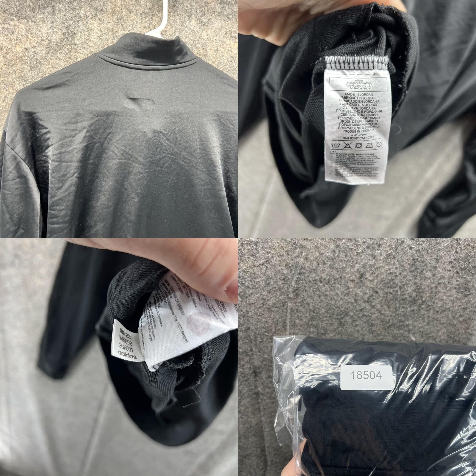 Adidas Adidas Jacket Men Large Black Full Zip Essential Warm Up 3 Stripes Track Sweater Size US L / EU 52-54 / 3 - 9 Thumbnail