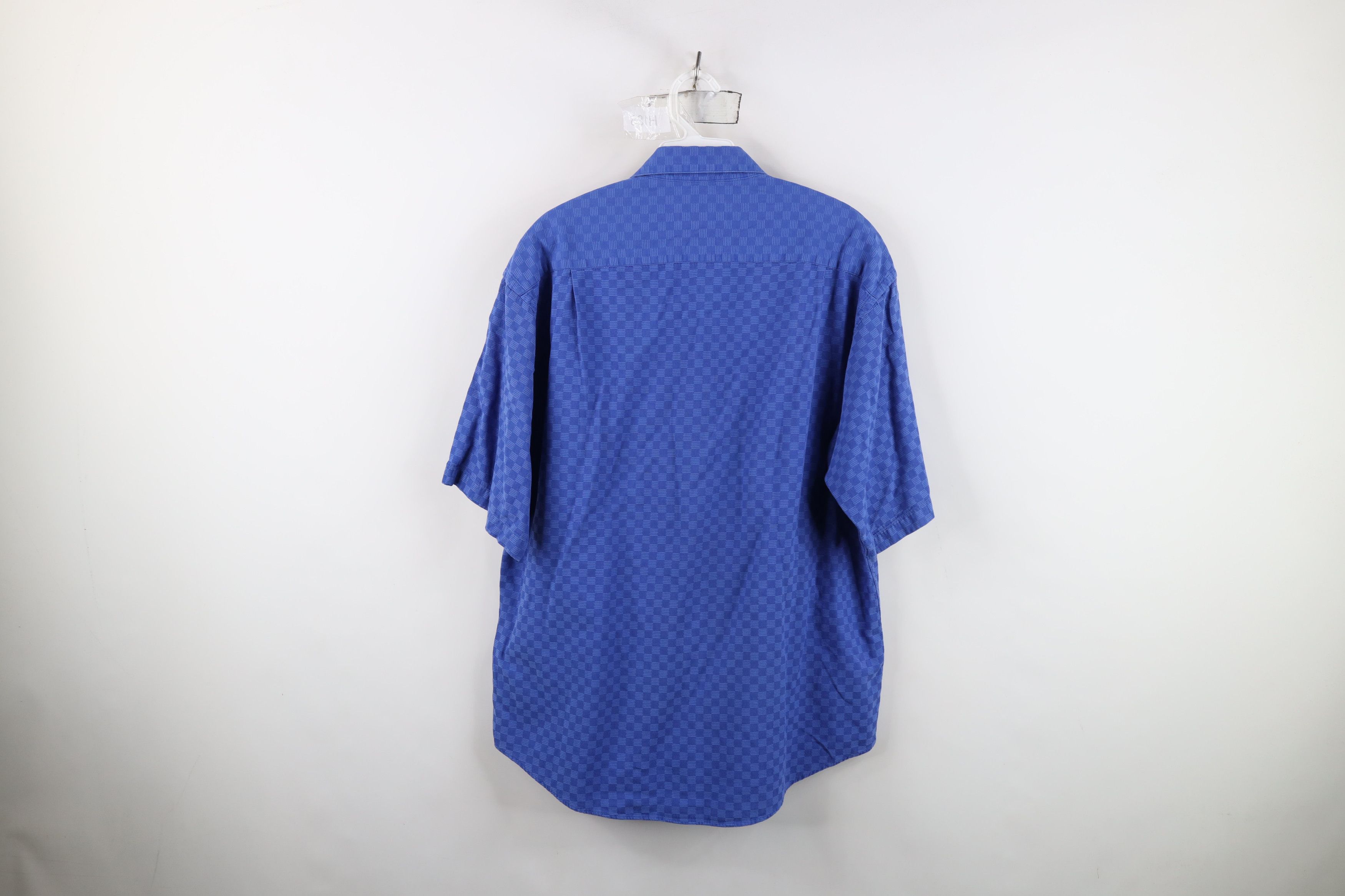 Vintage Vintage 90s Streetwear Checkered Short Sleeve Button Shirt Size US M / EU 48-50 / 2 - 10 Thumbnail
