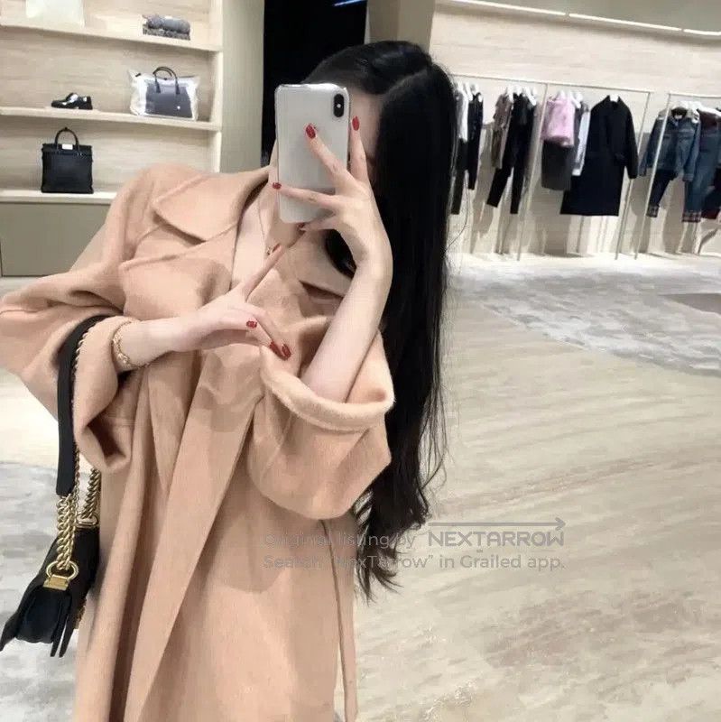 Max Mara MaxMara Elegant Pink Cashmere Coat for Women . Size S / US 4 / IT 40 - 5 Thumbnail