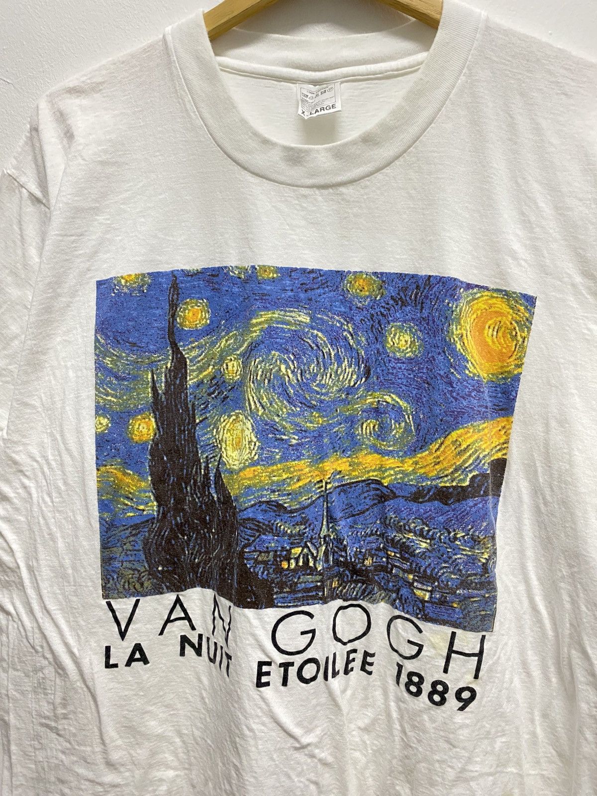 Vintage Vintage Van Gogh Black T Shirt Size US XL / EU 56 / 4 - 4 Thumbnail