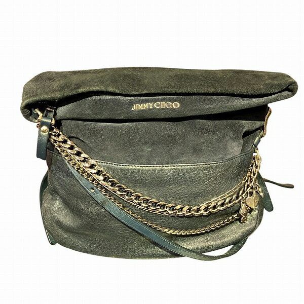 Jimmy Choo Jimmy Choo Biker Leather Shoulder Bag Leather Shoulder Bag
