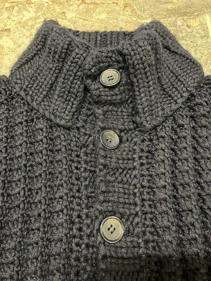 Dolce & Gabbana FW2010 Dolce & Gabbana Wool Buttoned Navy Cardigan Size US L / EU 52-54 / 3 - 7 Thumbnail